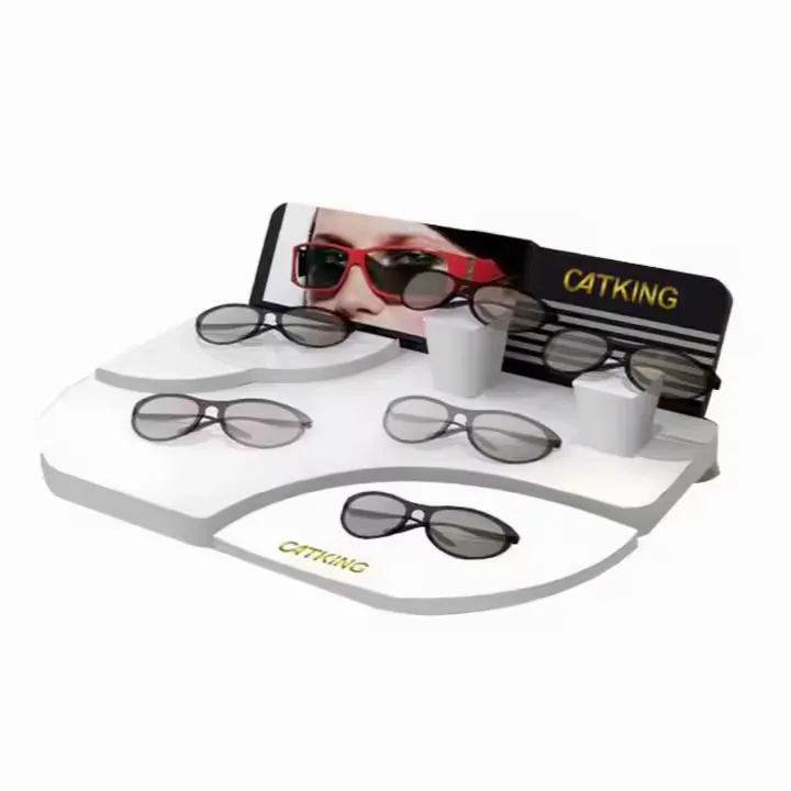 Wood Sunglasses Display Rack With Logo